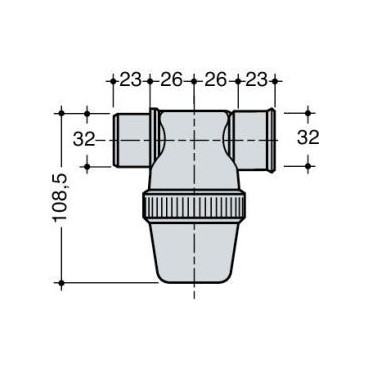 Siphon de lavabo PVC-C diamètre Ø 32mm Nicoll | YF1C