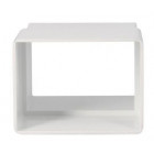 Image du produit : Manchette pour tube de descente rectangulaire 73x100 diamètre Ø 73mm x 100mm couleur Blanc Nicoll | ZQGTB