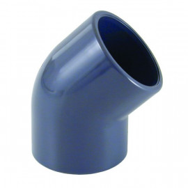 Coude 45° PVC pression 05 01 - 75 mm CEPEX | 01752