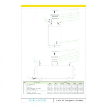 Tank de fertilisation série L - 60 L DROP | 05-07-060