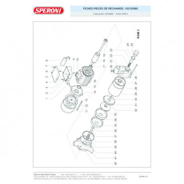 Pompe multicellulaire monophasée RAM 4 SPERONI | 102193990