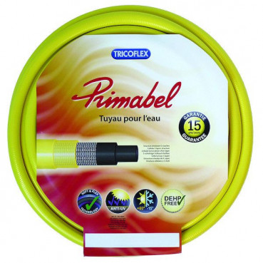 Tuyau d'arrosage PVC PRIMABEL jaune - 25 m TRICOFLEX | 116381