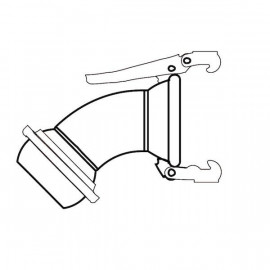 Coude 45° type Spherique - acier - 120 GIVAL | 25CO120RS45