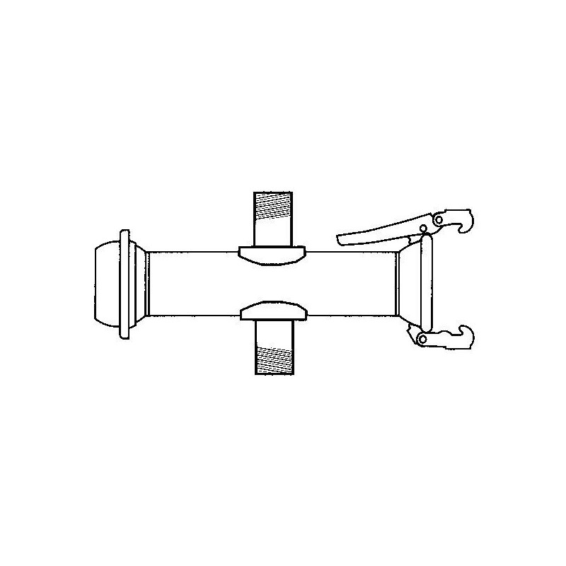 Croix type Spherique mâle 100 / 2 sorties filetées 1"1/2 GIVAL | 26DD100X1P1/2RS