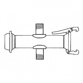 Croix type Spherique mâle 120 / 2 sorties filetées 1"1/2 GIVAL | 26DD120X1P1/2RS