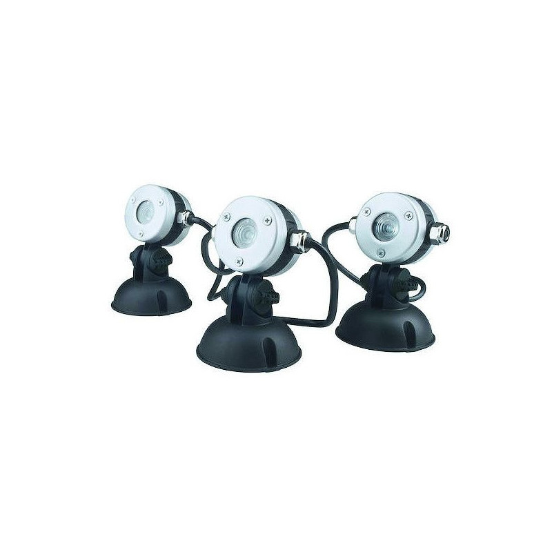 Set LUNAQUA mini LED - 3 spots 1W avec transformateur OASE | 50512