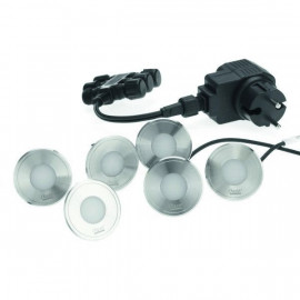 Kit 6 spots TERRA LED encastrable avec transformateur OASE | 50729