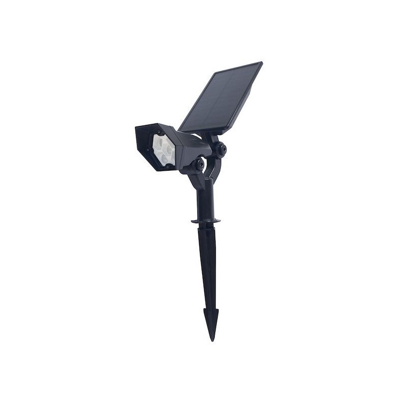 Spot solaire sur piquet ABS noir 1,5W 3000K 150 lm BF LIGHT | BF-SPIKE1SUN