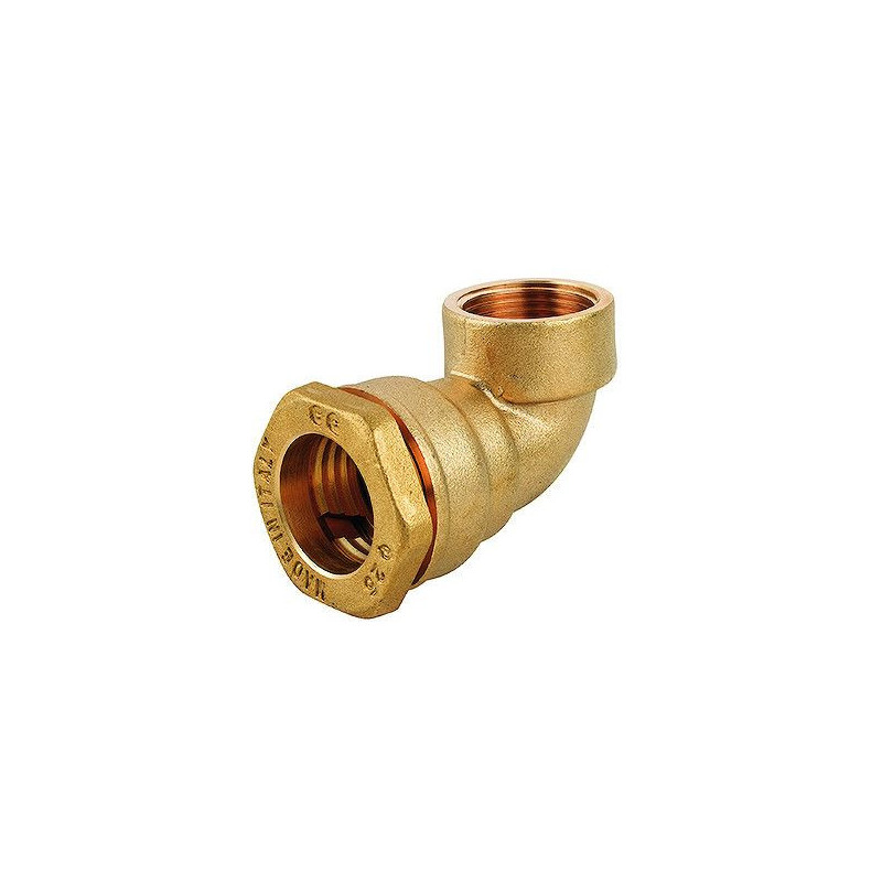 COUDE COMPRESSION LAITON TARAUDE - 20 mm - 1/2" | H005001OT