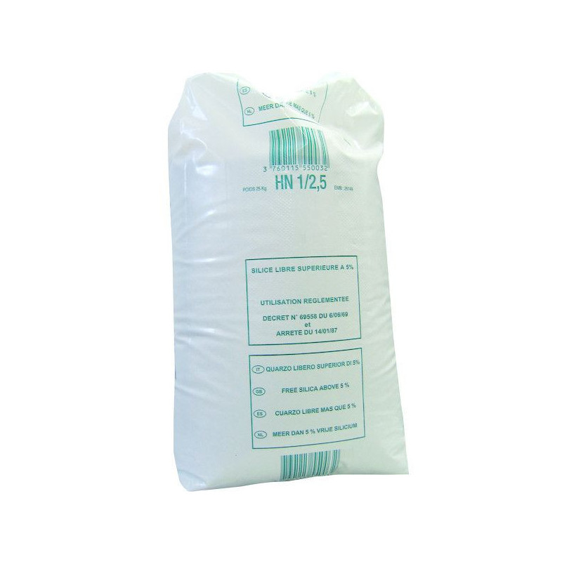 Sable de filtration 0.6 - 1.6 mm - 25 kg SIBELCO | HN 0,6/1,6