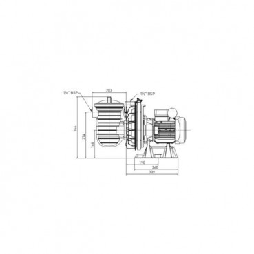 Pompe filtration Sta-Rite monophasée - LA STARITE - 0.75kW PENTAIR | P-STR-071