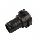 Image du produit : Raccord FLAT PE COUPLING FLAT FEMELLE - Taraudé 2" 1/2 x cannelé 63 | QC HF 65MM