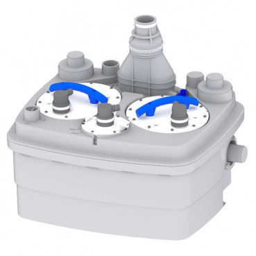 Station de relevage SANICUBIC 2 CLASSIC - Refoulement vertical : 11 m - Refoulement horizontal : 110 m - Nombre d'appareils raccordables : 5 SFA | R4LCIP68NM