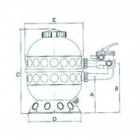 Image du produit : Filtre à sable piscine PRO SERIE HI SIDE 9,5 m³/h HAYWARD | S210SIETL