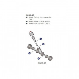 Kit de joint pour clapet de retenue - Diamètre extérieur : 50 mm ALIAXIS | VR150EPM