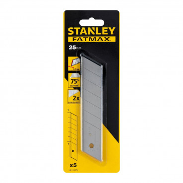 Lames de cutters 25mm - conditionnement 5 lames - FATMAX Stanley | 0-11-725