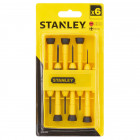 Image du produit : Tournevis Stanley horloger bimatiere coffret 6 pièces | 0-66-052