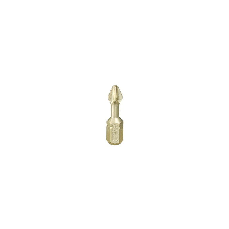 Embouts torsion phillips 25mm - 1/4" gamme professionnelle - longueur 25 mm Stanley | 1-13-689