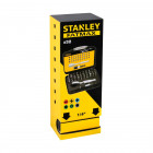 Image du produit : Coffret d'embouts de vissage 1/4" 25mm + clé à cliquet - jeu de 32 pièces - gamme professionnelle Stanley | 1-13-904