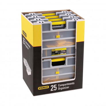 Organiseur Stanley 25 compartiments - largeur 32.7 cm - Hauteur 7.9 cm - longueur 460 mm | 1-92-762