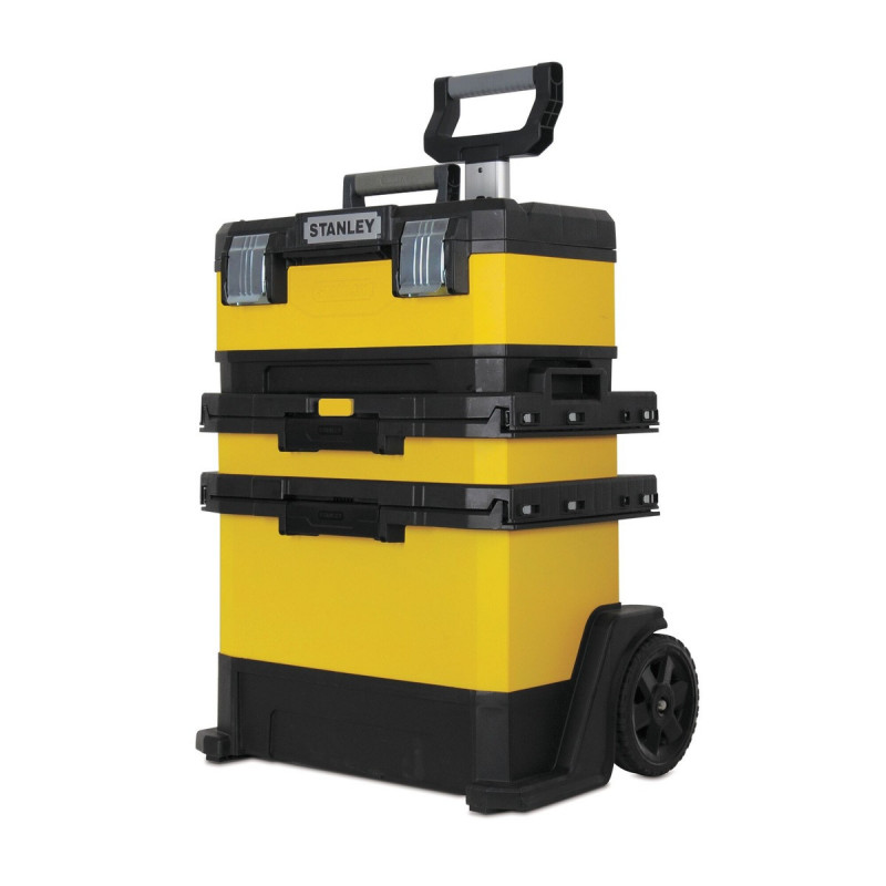 Servante à outils d'atelier bimatiere - 53 litres - largeur 389 mm - Hauteur 730 mm - longueur 568 mm Stanley | 1-95-621