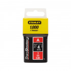 Image du produit : Agrafes 10mm type A - boite de 1000 pièces Stanley | 1-TRA206T