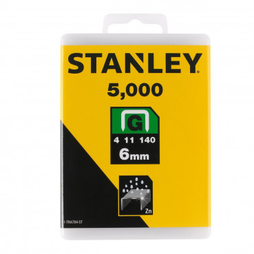 Agrafes 12mm type G - boite de 5000 pièces Stanley | 1-TRA708-5T