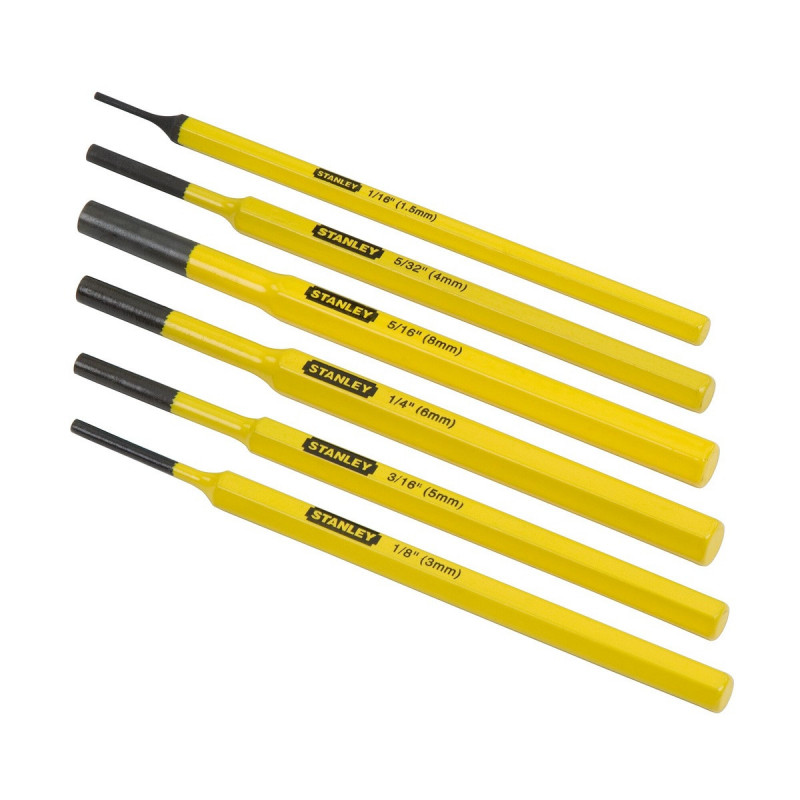 Chasse - goupilles jeu de 6 pieces Stanley | 4-18-226