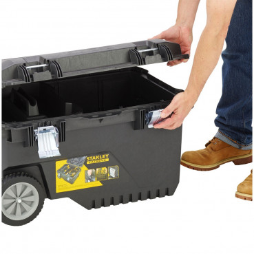 Coffre de chantier Stanley étanche 90 litres FATMAX - largeur 516 mm - Hauteur 430 mm - longueur 748 mm | FMST1-73601