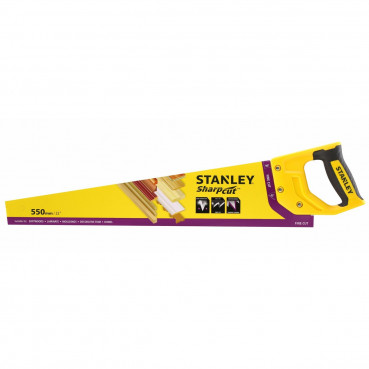 Scie égoïne Stanley sharpcut coupe fine 550mm | STHT20372-1