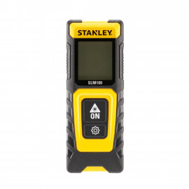 Mètre à ruban de chantier Stanley laser slm100 - 30 mètres - largeur 4 cm - Hauteur 12 cm - faisceau Faisceau rouge - longueur 2 cm | STHT77100-0