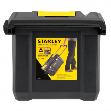 Coffre de chantier Stanley classic line 50 litres attache metal - largeur 40.4 cm - Hauteur 34.4 cm - longueur 66.5 cm | STST1-80150