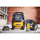 Image du produit : Compresseur Dewalt - XR - sans fil - Flexvolt 54 Volts - – 10 litres - sans batterie ni chargeur | DCC1054N-XJ