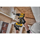 Image du produit : Perceuse visseuse Dewalt percussion compacte - XR - sans fil - 18 Volts - 5Ah li-ion brushless powerstack | DCD805H2T-QW