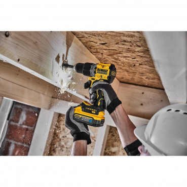 Perceuse visseuse Dewalt percussion compacte - XR - sans fil - 18 Volts - 5Ah li-ion brushless powerstack | DCD805H2T-QW