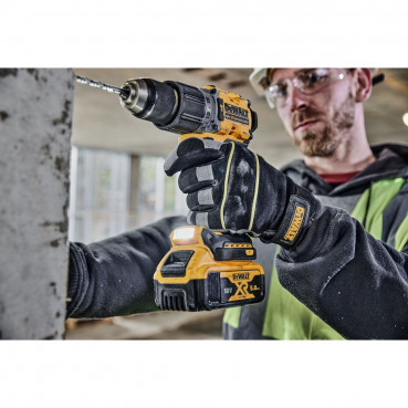 Perceuse visseuse Dewalt percussion compacte - XR - sans fil - 18 Volts - 5Ah li-ion brushless | DCD805P2T-QW