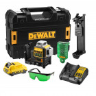 Image du produit : Laser Dewalt 3 x 360° 12 Volts - 2Ah li-ion - faisceaux verts - coffret | DCE089D1G-QW