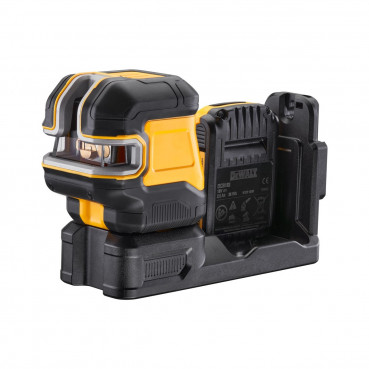 Niveau laser en croix Dewalt + 2 points - XR - sans fil - 12 Volts - 18 Volts - faisceau vert - 1 batterie 18 Volts - 2Ah | DCE822D1G18-QW