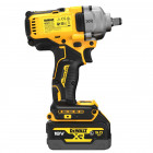 Image du produit : Boulonneuse à chocs Dewalt compacte 1/2" - XR - sans fil - 18 Volts - 5Ah li-ion brushless jonc de sécurité | DCF891P2G-QW