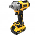 Image du produit : Boulonneuse à chocs Dewalt compacte 1/2" - XR - sans fil - 18 Volts - 5Ah li-ion brushless jonc de sécurité | DCF891P2T-QW