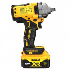 Image du produit : Boulonneuse à chocs Dewalt compacte 1/2" - XR - sans fil - 18 Volts - 5Ah li-ion brushless jonc de sécurité | DCF891P2T-QW