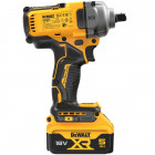 Image du produit : Boulonneuse à chocs Dewalt compacte 1/2" - XR - sans fil - 18 Volts - 5Ah li-ion brushless | DCF892P2T-QW