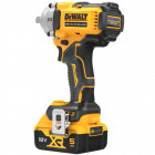 Image du produit : Boulonneuse à chocs Dewalt compacte 1/2" - XR - sans fil - 18 Volts - 5Ah li-ion brushless | DCF892P2T-QW