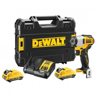 Boulonneuse Dewalt à chocs 3/8" - XR - sans fil - 12 Volts - 2Ah li-ion brushless | DCF902D2-QW