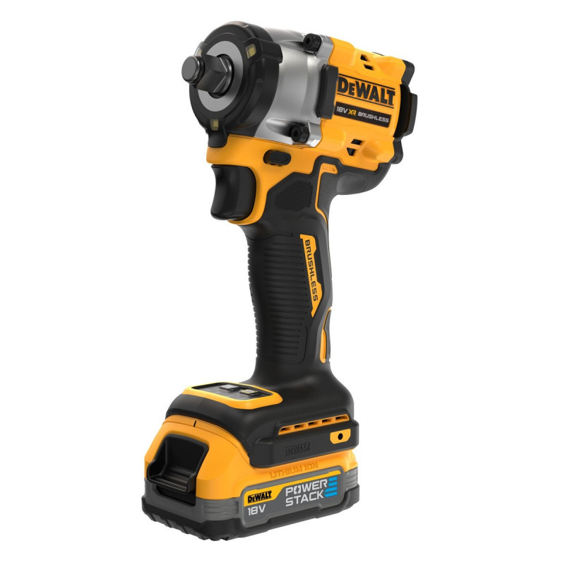 Boulonneuse à chocs Dewalt 1/2" - XR - sans fil - 18 Volts - 1,7Ah li-ion brushless - jonc de sécurité - powerstack | DCF921E2T-QW