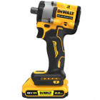 Image du produit : Boulonneuse à chocs Dewalt 1/2" - XR - sans fil - 18 Volts - 2Ah li-ion brushless | DCF922D2T-QW