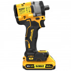 Image du produit : Boulonneuse à chocs Dewalt 1/2" - XR - sans fil - 18 Volts - 2Ah li-ion brushless | DCF922D2T-QW