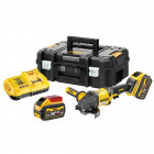 Image du produit : Meuleuse Dewalt 2.0 - XR - sans fil - Flexvolt 54 Volts - 3Ah li-ion bl125mm | DCG418X2-QW