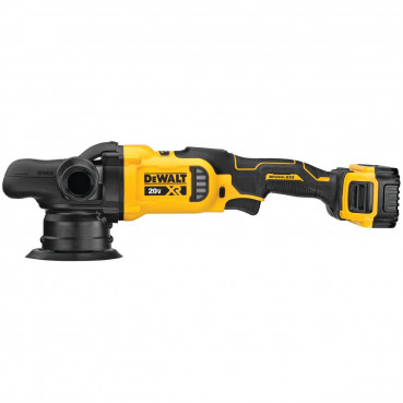 Polisseuse orbitale Dewalt - XR - sans fil - 18 Volts - 5Ah li-ion brushless - diamètre 125mm | DCM848P2-QW