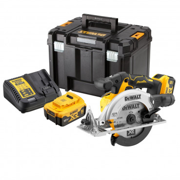 Scie circulaire Dewalt 165mm - XR - sans fil - 18 Volts - 2 batteries Dewalt 5Ah | DCS565P2-QW